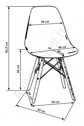 Стул LMZL-PP638 DSW Тёмно-зелёный